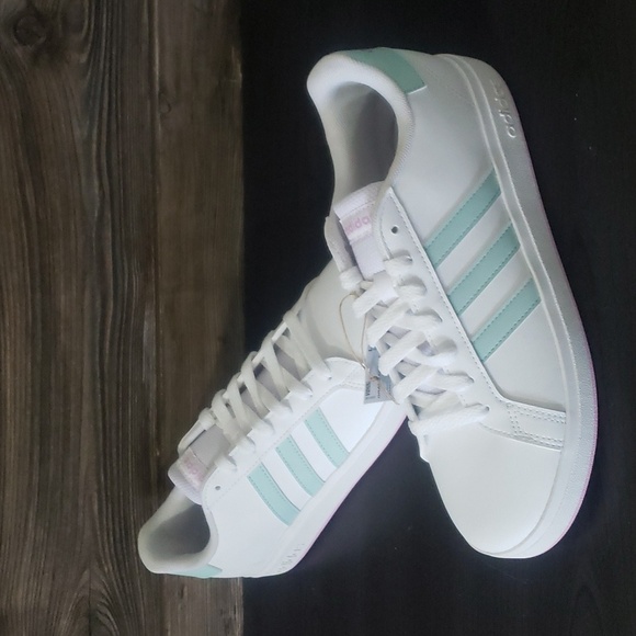 adidas Shoes - New Adidas Grand Court White Tennis Sneakers Casual Athletic Streetwear Stripes